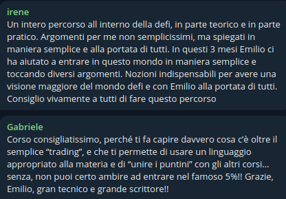 Recensioni corsi crypto Emilio Pontillo
